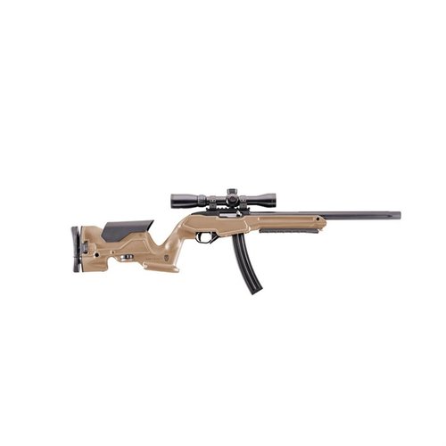 Entdecke den Archangel® Ruger 10/22® Precision Stock in Desert Tan! 🎯 Voll einstellbar, robust und perfekt für Präzision. Hol dir den besten Schaft!