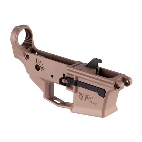 Entdecke den EPC-9 Lower Receiver für AR-15 in FDE! ✨ Robuste Bauweise aus 7075-T6 Aluminium, perfekt für deinen nächsten Pistolen-Kaliber-Bau.