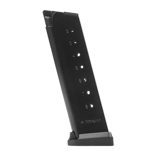 Entdecke die MEC-GAR 1911 .45ACP Magazine mit 8-RD Kapazität. Hergestellt aus robustem Stahl für Langlebigkeit! ✨ Hol dir jetzt dein Upgrade!