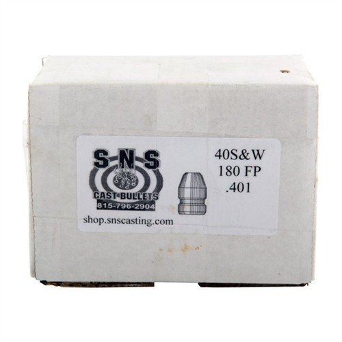 Entdecke die .40 CALIBER CAST PISTOL BULLETS von SNS! 🎯 Hochwertige 180GR FP Geschosse für präzise Schüsse zu einem tollen Preis.