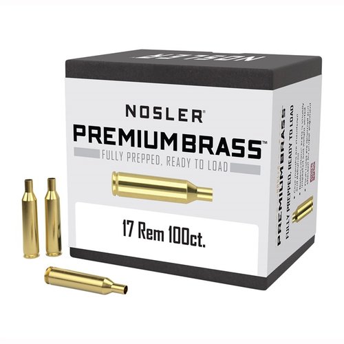 Entdecke die hochwertigen 17 Remington Brass von Nosler! 🔥 Perfekt für Handlader mit präziser Vorbereitung und 100 Runden pro Box.