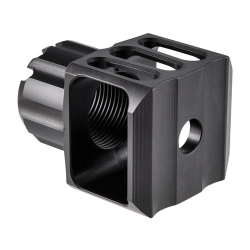 Entdecke die LOUD AND FLASHY Mündungsbremse von JMAC CUSTOMS! 🎉 Reduziere Rückstoß und erlebe einen beeindruckenden Klang und Blitz!