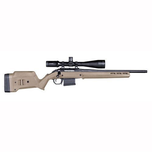 Entdecke den verstellbaren Magpul Ruger American Short Action Stock in Flat Dark Earth! 🏹 Ideal für dein Gewehr mit robustem Design und M-LOK.
