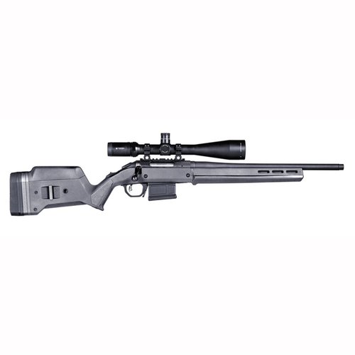 Verbessere dein Ruger® American mit dem verstellbaren Magpul Hunter Stock in Grau! 💪 Robuste Polymer-Konstruktion für optimale Anpassung.