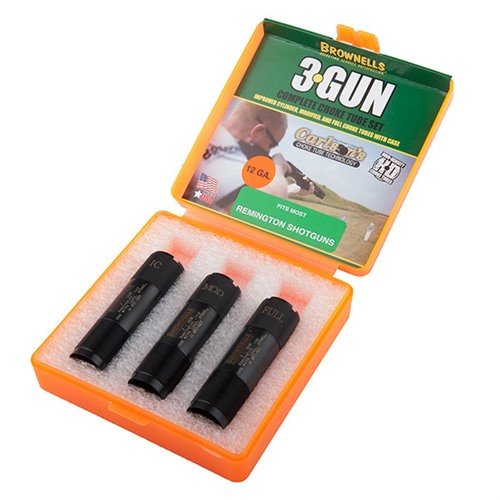 Entdecke das 12GA 3-Gun Choke Tube Set von Brownells! 🎯 Perfekt für präzises Schießen in 3-Gun-Wettbewerben. Hol dir deine jetzt!