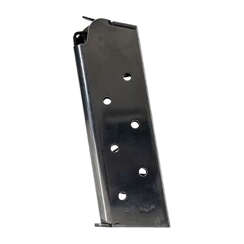 Entdecke das 7-RD SS Magazin für Colt 1911 Government/Commander. Perfekt für dein .45 Auto! ✨ Hochwertiger Edelstahl für maximale Leistung.