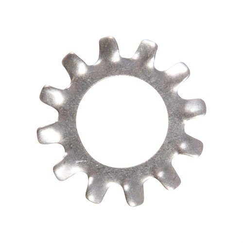 Entdecke die AR-15 A4 Lock Washer aus silbernem Edelstahl für Colt AR15-A4. Ideal für deine Komponenten! 🔧