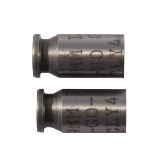 Überprüfe den Headspace deiner 9mm Luger mit dem CLYMER GO/NO-GO Gauge Set. 🔧 Praktisch und präzise für sichere Waffennutzung!