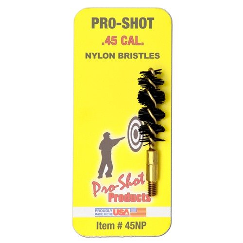 Reinige deine Waffe mit der .45 Kaliber Nylon Pistol Brush von PRO SHOT! 🧼 Ideal für eine gründliche Pflege deiner Pistole.