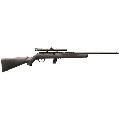Die Savage 64 FXP 22LR mit 20,5" Lauf und 4x15 Scope bietet dir präzise Schüsse und eine einfache Handhabung – ideal für Freizeit- und Sportschützen!