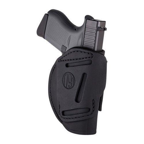 Entdecke das 4-Wege-Holster Stealth Schwarz RH Größe 5 von 1791 GUNLEATHER. Ideal für viele Modelle. 🖤 Sicher deinen Style!