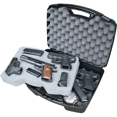 Entdecke den MTM 4 Pistol Handgun Case für Revolver bis 8,5 Zoll. Schütze deine Waffen sicher und stilvoll! 🔒