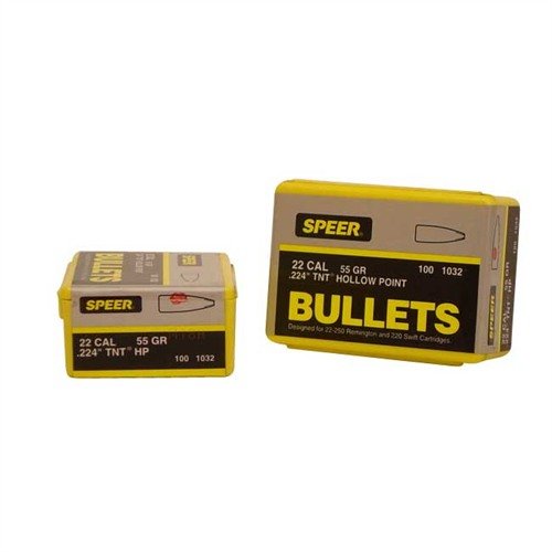 Entdecke die Speer Bullet 22cal .224 55gr HP TNT für präzise Schüsse! 🎯 Hochwertige Geschosse für Langwaffen, ideal für deine nächste Jagd.