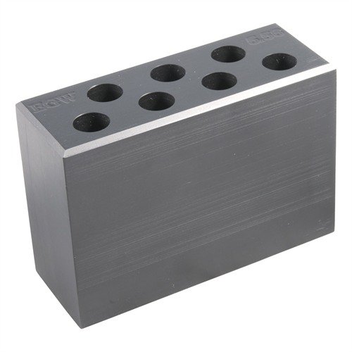 Vermeide Probleme mit deiner Munition! Der 7-HOLE CHAMBER CHECKER von EGW hilft dir, die 5.56mm NATO Patronen zu prüfen. 🔍