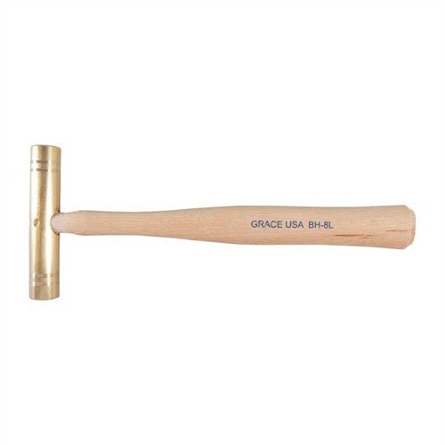 Entdecke den GUNSMITH'S Brass Hammer von GRACE USA! 🔨 Ideal für Büchsenmacher mit solidem Messingkopf und robustem Hickory-Griff.