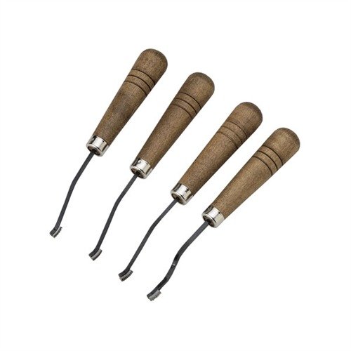 Entdecke das LEADER CHECKERING SET von GUNLINE! 🎯 Ideal für wachsende Fähigkeiten mit 4 Werkzeugen und Anleitungen für perfekte Ergebnisse.