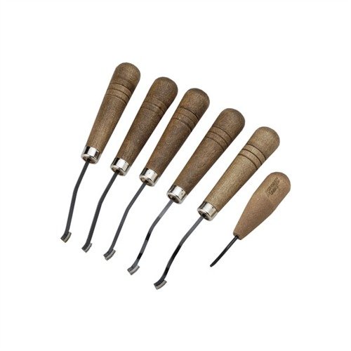 Entdecke das CAMP PERRY CHECKERING SET von GUNLINE! 🛠️ Perfekt für präzise Checkering-Projekte in verschiedenen Holzarten.