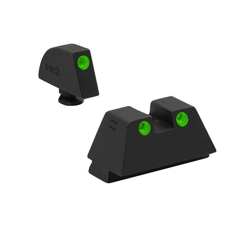 Meprolight Tru-Dot Sights Fits Glock 20,21,29,30 Green Front & Rear  0102223101 