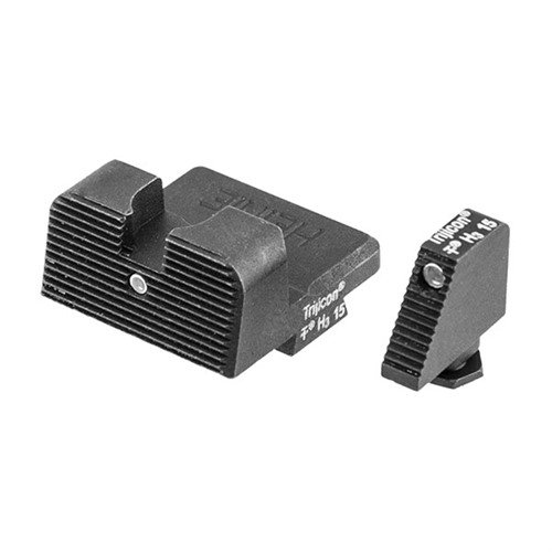 Entdecke das GLOCK® LEDGE STRAIGHT EIGHT SUPPRESSOR SIGHT SET von HEINIE! ✨ Ideal für schnelle Zielerfassung bei schwachem Licht!