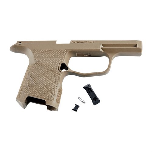 Optimiere deinen SIG-SAUER P365 mit dem Wilson Combat Grip Modul in Tan. 🛡️ Verbesserte Kontrolle und Ergonomie für dein verdecktes Tragen!