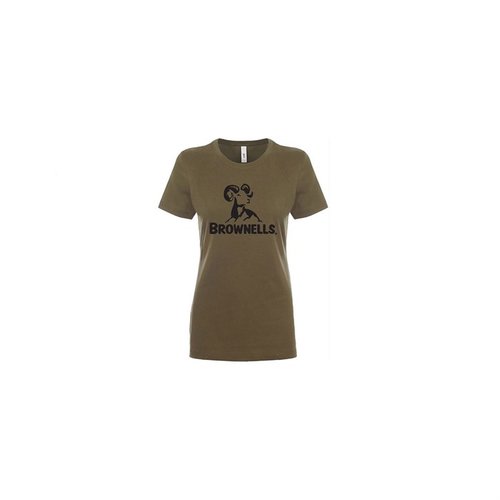 Zeig deinen Brownells Stolz mit dem WOMENS TRADEMARK T-SHIRT in Olive! 🌟 Erhältlich in 3XL und weiteren Größen. Hol es dir jetzt!