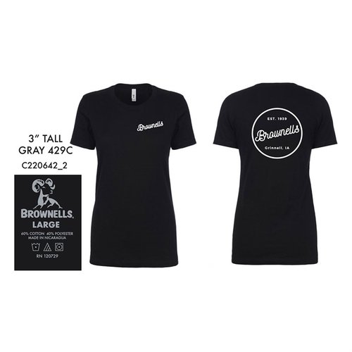 Zeig deinen Brownells Stolz mit dem WOMENS HERITAGE T-SHIRT! 🖤 Erhältlich in verschiedenen Größen und Stilen für jeden Geschmack.