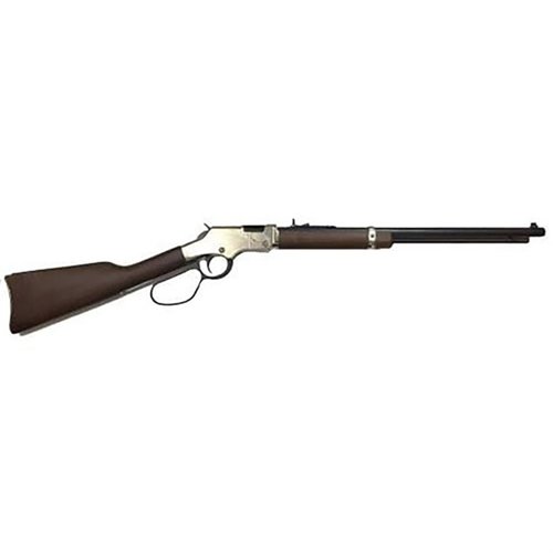 Der Henry Golden Boy Silver 22 S/L/LR mit 20" Lauf und großem Loop bietet dir eine hervorragende Präzision, ein elegantes Design und eine Kapazität von 16 Schuss.