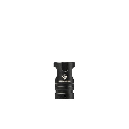 Erlebe den VG6 GAMMA 9mm Muzzle Brake! 🚀 Reduziere Rückstoß und verbessere deine Schusskontrolle für präzisere Nachfolgeschüsse.