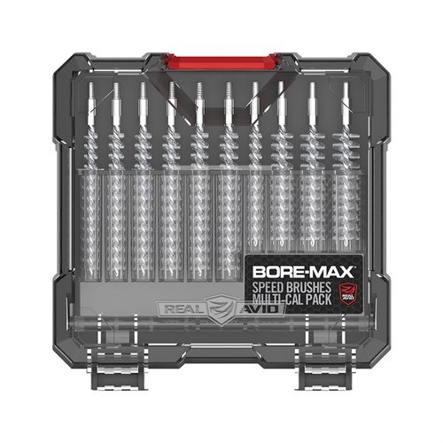 Entdecke das BORE-MAX SPEED BRUSHES MULTI-CAL PACK 🛠️ mit 10 leistungsstarken Bürsten für optimale Reinigung deiner Waffen!