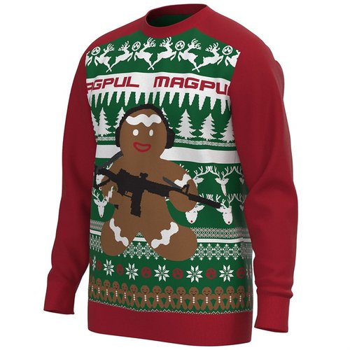 Hol dir den GINGARBREAD Ugly Christmas Sweater 🎄 von Magpul! Bequem, warm und perfekt für die Feiertage. Jetzt in Größe S erhältlich!