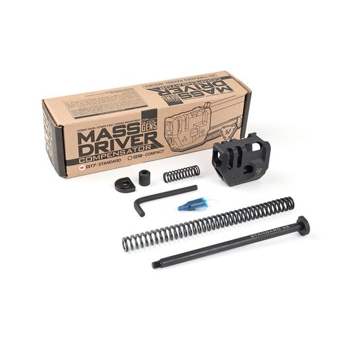 Entdecke den Strike Industries Mass Driver Comp für GLOCK 17! 🚀 Revolutioniere deinen Rückstoß und verbessere dein Schießerlebnis!