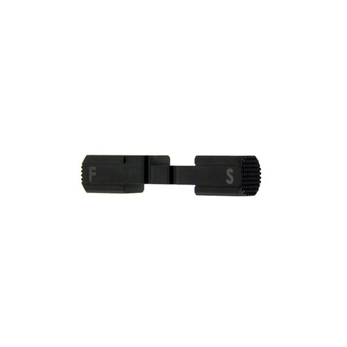 Der SBF Safety Selector Switch für Steyr AUG® bietet ergonomische, abgerundete Kanten, eine klare Kennzeichnung und erhöhte Haltbarkeit für einfachere Handhabung.