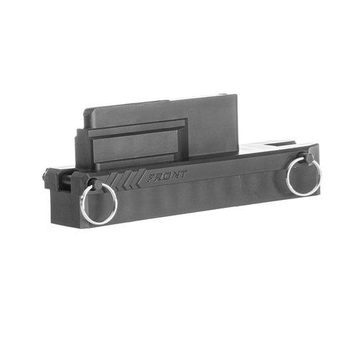 Der AR-15 Upper Receiver Vise Block von Brownells hält deine Upper Receiver sicher im Schraubstock, ist aus HDPE mit Edelstahlstiften und ein Muss für AR-Enthusiasten.
