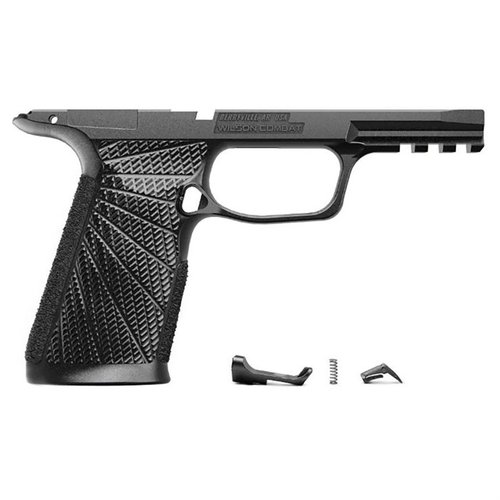 Verbessere dein Schießerlebnis mit dem Wilson Combat P365 XMacro Griffmodul. 🖤 Erlebe besseren Halt und Rückstoßkontrolle in stilvollem Design!