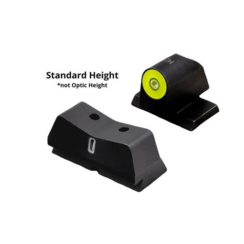 Erlebe die DXT 2 Big Dot Night Sights für S&W M&P! ✨ Beste Sichtbarkeit bei allen Lichtverhältnissen und einfach zu installieren.