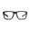 RIDER EYEWEAR BLACK FRAME W/CLEAR LENS