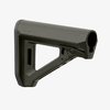 Entdecke den MOE RL Carbine Stock von MAGPUL in Olive Drab Green. 🌿 Anpassbare Länge für mehr Komfort beim Schießen und einfache Handhabung!