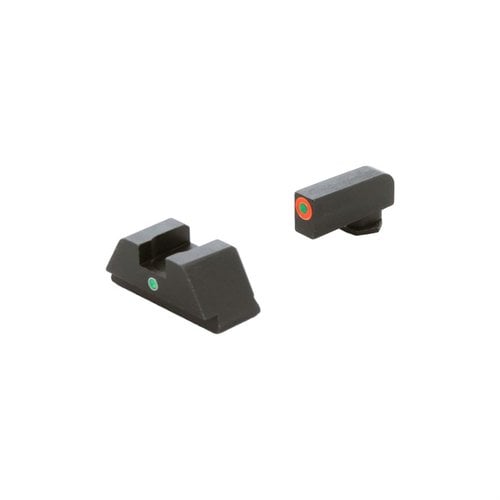 Entdecke die AMERIGLO i-DOT Tritium Sight Set für Glock® 42, 43, 43X, 48. Präzise Ausrichtung für bessere Schüsse! ✨