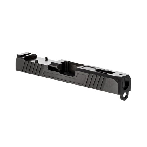Die PREMIUM SLIDES für GLOCK® 17 & 19 bieten verbesserte Griffigkeit, sind optikbereit und aus hochwertigem 17-4 Edelstahl mit Black Nitride Beschichtung.