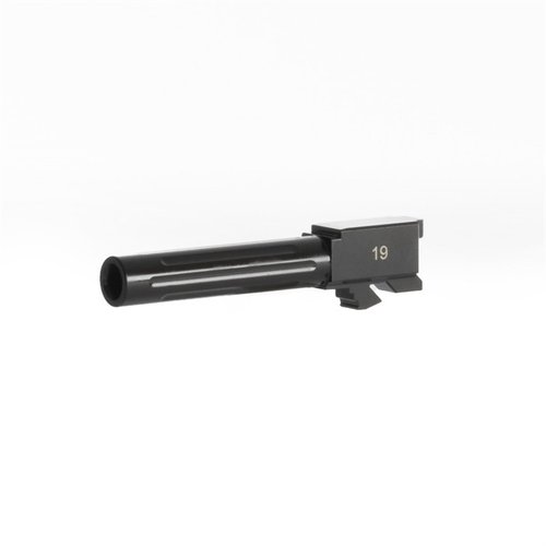Erlebe höchste Präzision mit dem Fluted Match-Grade Barrel für Glock®: aus 416R Edelstahl, mit Black Nitride Finish und 1-10