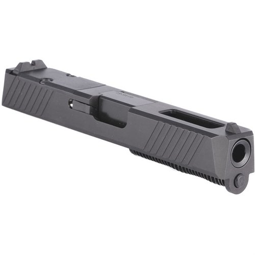 Vollständig montierte RMR Slide für Glock 19 Gen3 mit wahlweise portiertem oder gewindetem Lauf, ideal für individuelle Anpassungen und verbesserte Leistung.