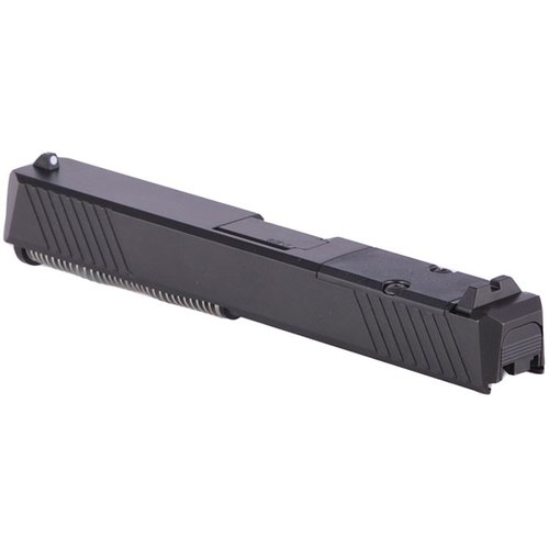 Verbessere deine Glock® 17 mit der kompletten RMR Slide Assembly: wähle zwischen Standard-, gewindeter oder portierter Lauf, inklusive Montageplatte und Visierung.