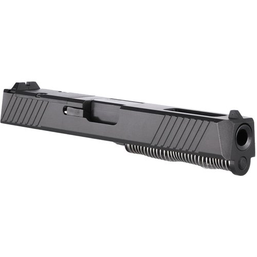 Upgrade deine Glock® 17 Gen3 mit der kompletten RMR Slide Assembly, inklusive hochwertigem Lauf, Reflexsichtmontage und portiertem Lauf für weniger Rückstoß.