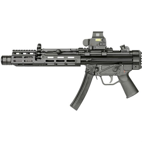 Die SUPPRESSOR M-LOK® Handguards für die HK MP5K sind leicht, einfach zu installieren und bieten Platz für M-LOK® Zubehör sowie zwei QD Sling Swivel Sockets.