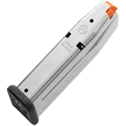 Das AMAG 15 SG9 Magazin bietet eine rostfreie Edelstahlkonstruktion, einen gut sichtbaren Follower und einfache Wartung für deine SIG P320 Compact.