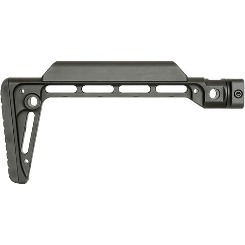 Der MINIMALISTIC FIXED STOCK bietet eine feste Position, 5 QD Sling-Anschlüsse und eine extrem robuste Konstruktion aus anodisiertem 6061 Aluminium für optimalen Komfort.