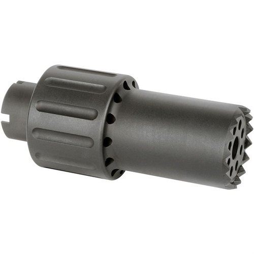 Der ALPHA BLAST DIVERTER aus 6061 Aluminium leitet den Mündungsblitz nach vorne, ist leicht, kompakt und in den USA hergestellt – ideal für M14X1LH / 24MM.