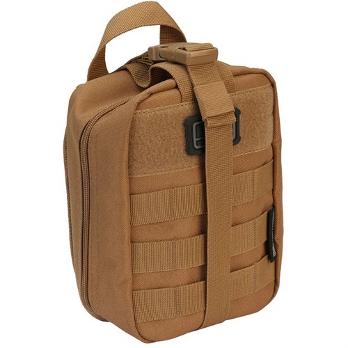 Bleib für jede Situation vorbereitet mit dem robusten TACTICAL FIRST AID POUCH aus strapazierfähigem Polyester, der sich leicht an MOLLE-Gear befestigen lässt.