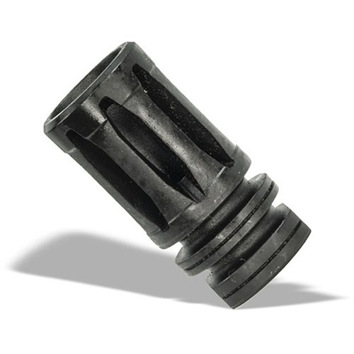 Der 5.56 NATO A2 Birdcage Flash Hider ist ein klassisches Mündungsgerät mit 1/2x28 Gewinde, langlebig beschichtet und einfach zu installieren.