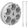 Der ULTIMATE TOOL CARRIER für die Ultimate Turret Press ist präzise gefertigt, bietet Platz für 3- bis 6-Hole-Dies und akzeptiert alle Lee Breech Lock Bushing.